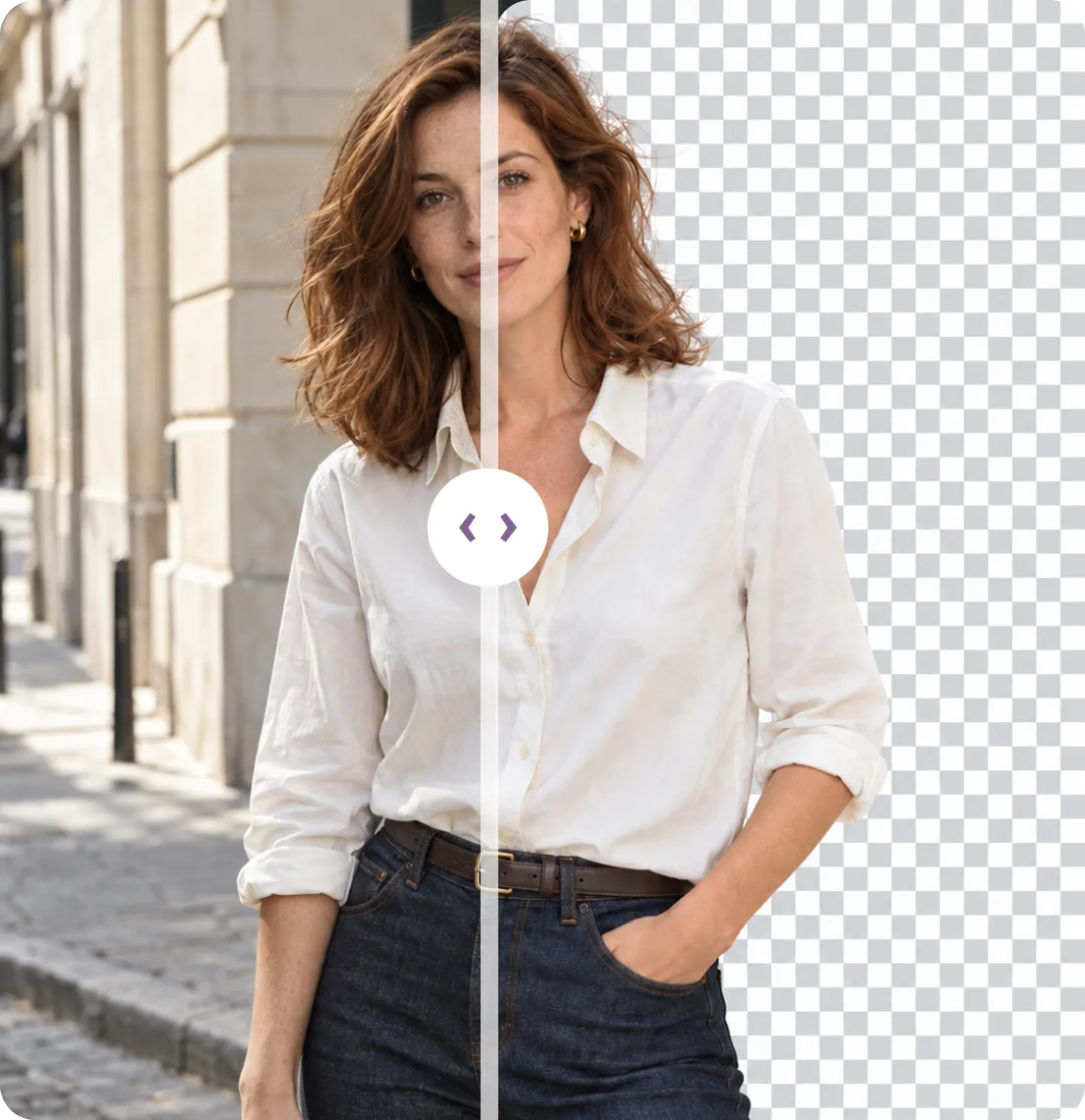 Background Remover before and after